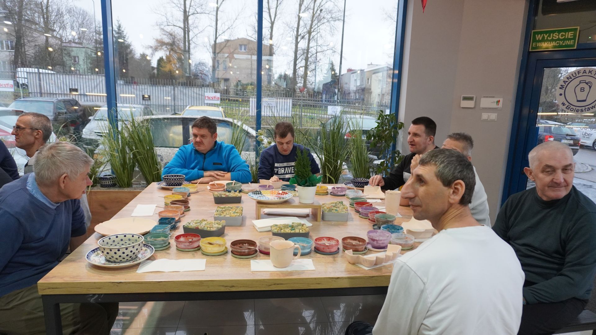 Uczestnicy naszego Domu podczas Warsztatów Ceramiki Bolesławiec w Lublinie.