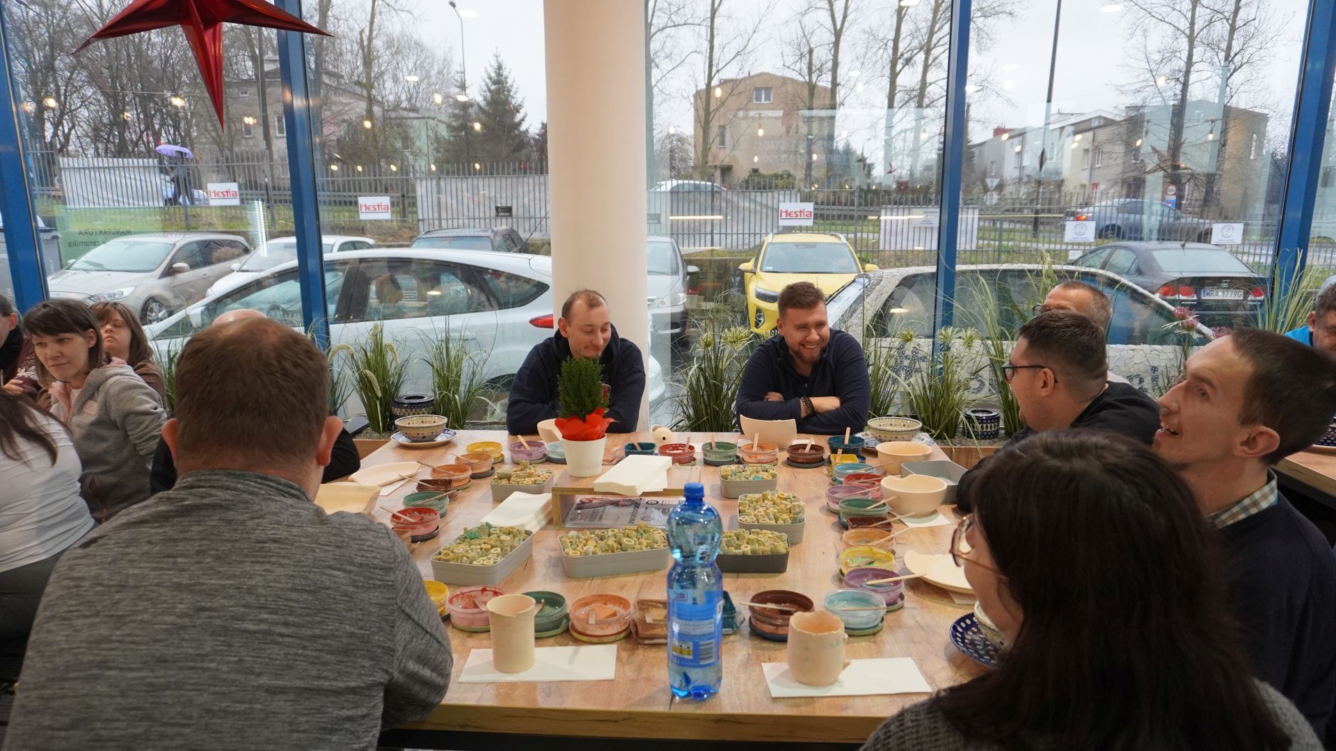 Uczestnicy naszego Domu podczas Warsztatów Ceramiki Bolesławiec w Lublinie.