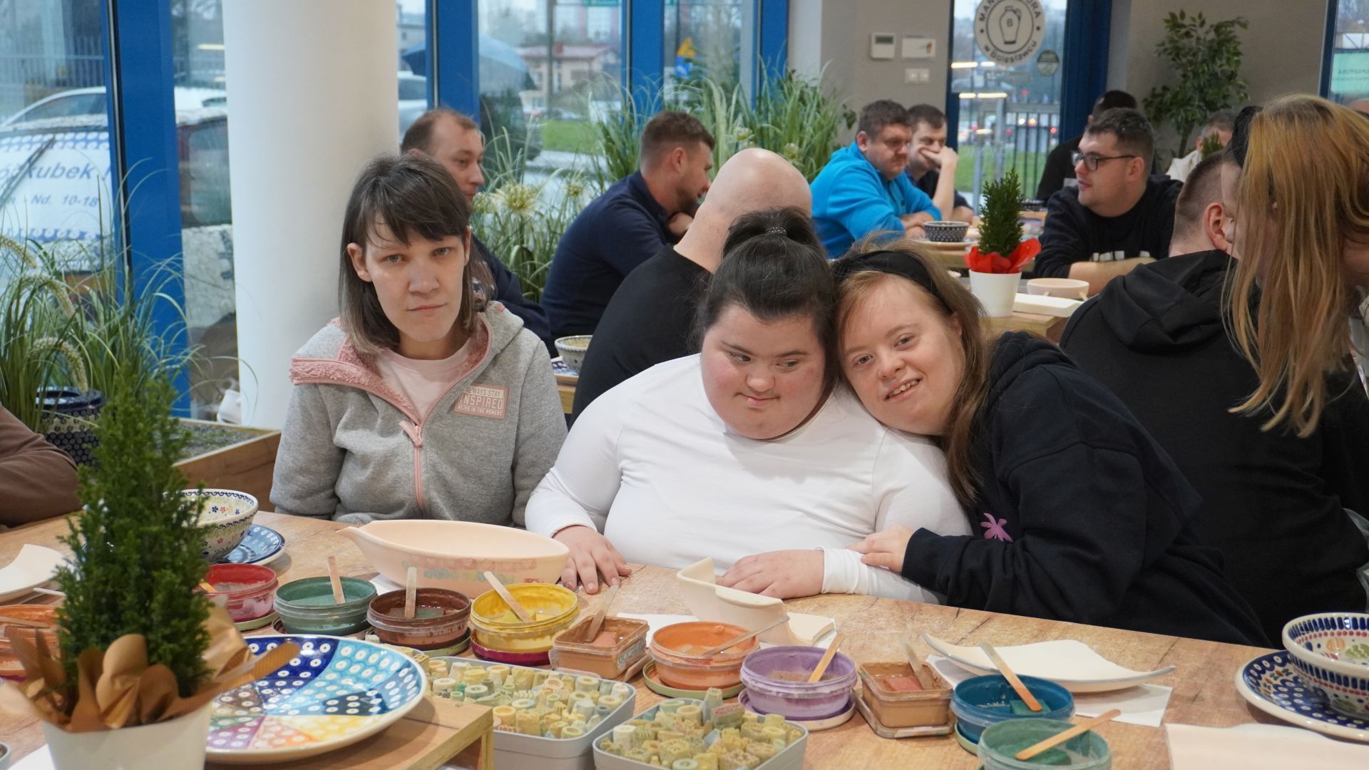 Uczestniczki naszego Domu podczas Warsztatów Ceramiki Bolesławiec w Lublinie.
